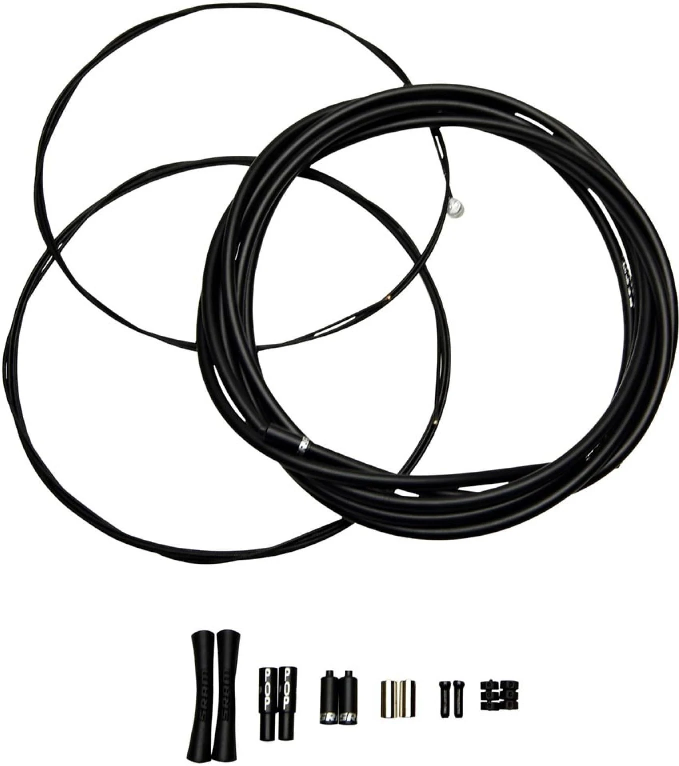 SRAM SlickWire Road En MTB Schakelkabelset 4mm - Gekleurd - Zwart 1 SRAM SlickWire Road En MTB Schakelkabelset 4mm - Gekleurd - Zwart