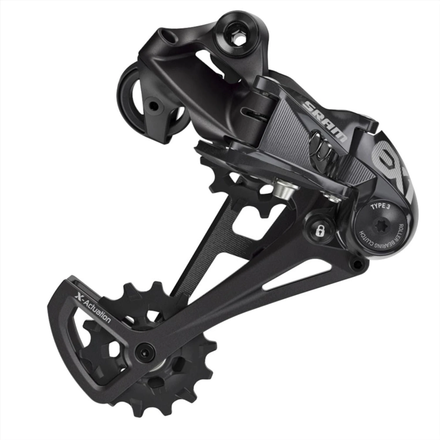 SRAM EX1 Type 3.0 Achterderailleur - 8 Versnellingen - Zwart 1 SRAM EX1 Type 3.0 Achterderailleur - 8 Versnellingen - Zwart