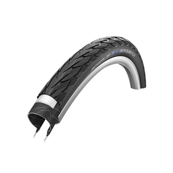 Schwalbe Delta Cruiser Plus Clincher Band - 28x1.50 Inch - SBC - Reflecterende Strepen - Zwart 1 Schwalbe Delta Cruiser Plus Clincher Band - 28x1.50 Inch - SBC - Reflecterende Strepen - Zwart