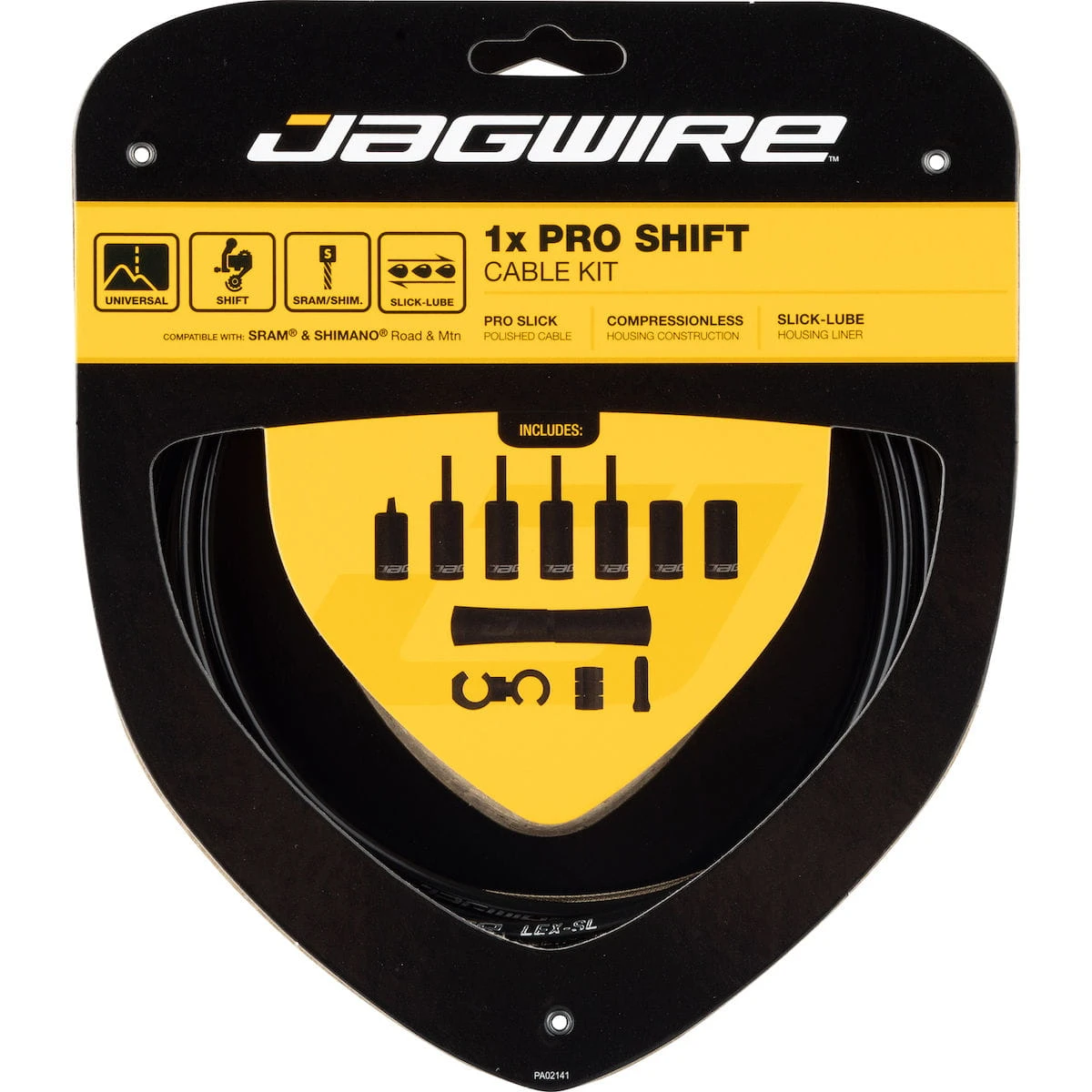 JAGWIRE 1X Pro Schakelkabelset - Zwart 1 JAGWIRE 1X Pro Schakelkabelset - Zwart