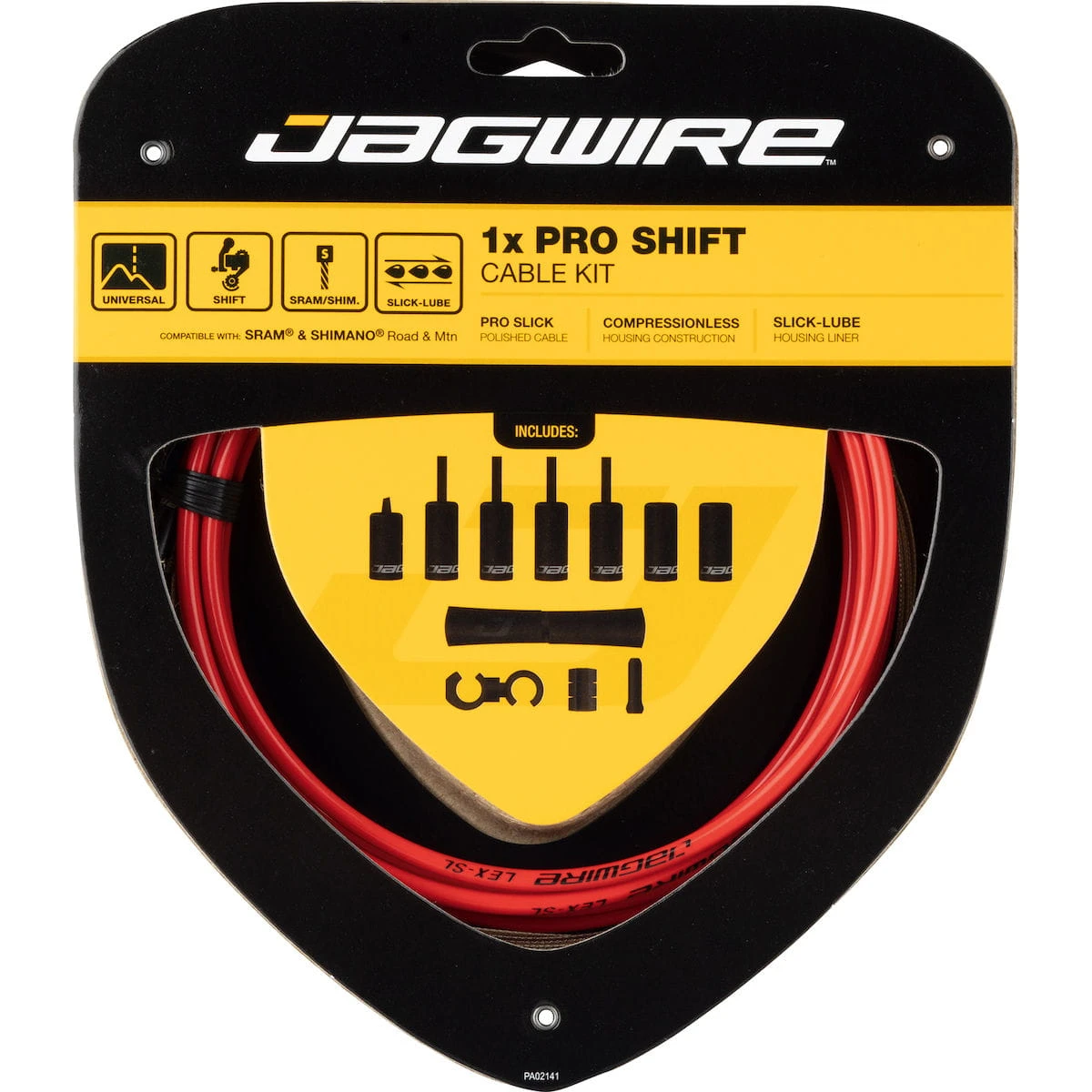 JAGWIRE 1X Pro Schakelkabelset - Rood 1 JAGWIRE 1X Pro Schakelkabelset - Rood