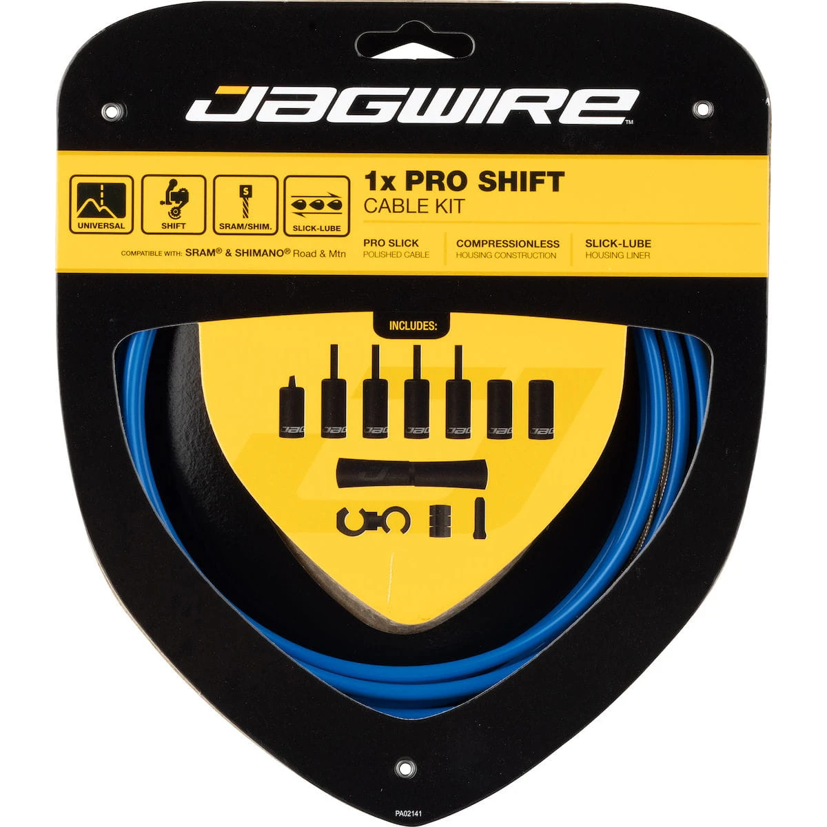 JAGWIRE 1X Pro Schakelkabelset - Blauw 1 JAGWIRE 1X Pro Schakelkabelset - Blauw
