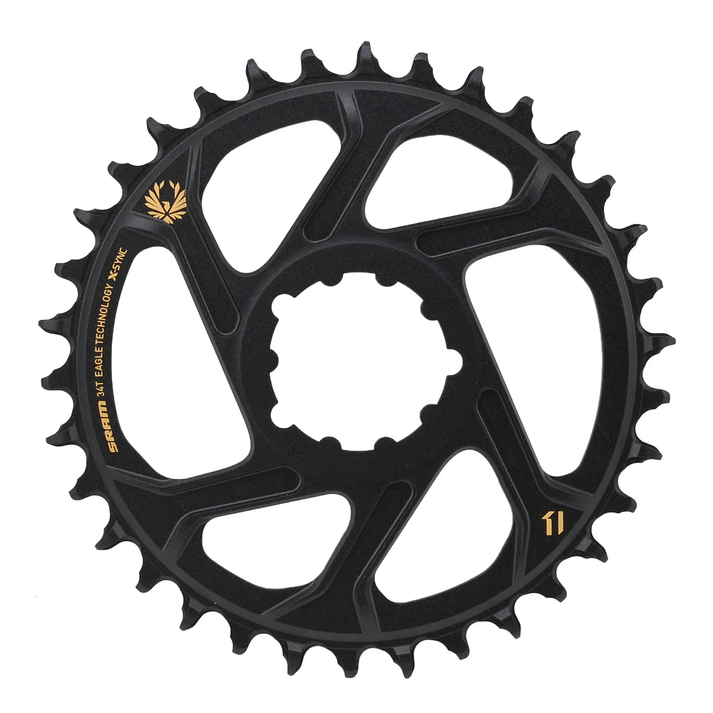 SRAM X-Sync 2 Eagle Kettingblad - Direct Mount - 3 Mm Offset - Zwart/goud 1 SRAM X-Sync 2 Eagle Kettingblad - Direct Mount - 3 Mm Offset - Zwart/goud