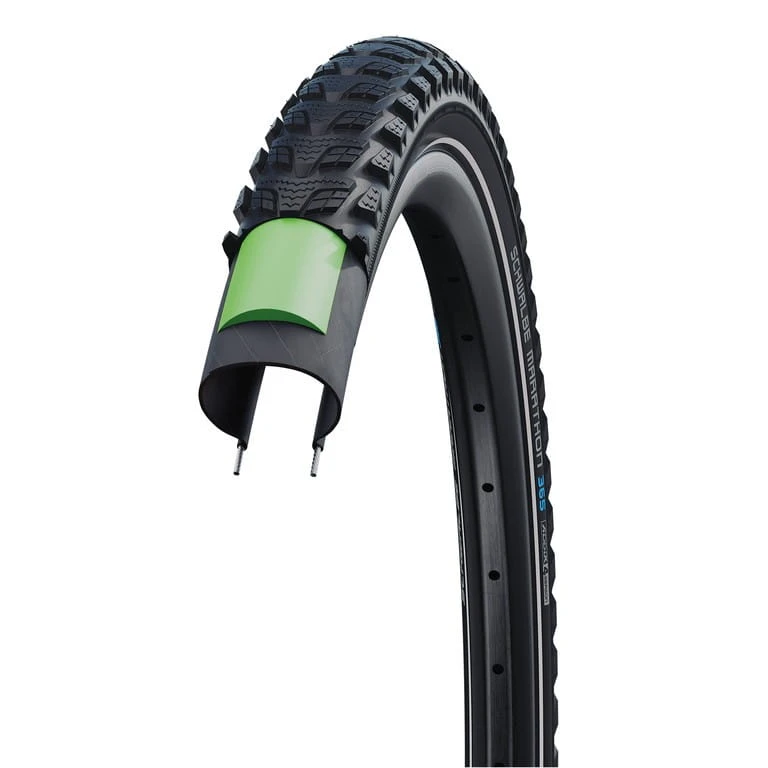Schwalbe Marathon GT 365 Clincherband - 20x2.15 Inch - Vierseizoenen - Reflecterende Strepen - Zwart 2 Schwalbe Marathon GT 365 Clincherband - 20x2.15 Inch - Vierseizoenen - Reflecterende Strepen - Zwart - Afbeelding 2