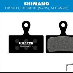 GALFER Standaard Remblok - Shimano XTR 2011 BR-M985, Deore XT BR-M785, SLX M666