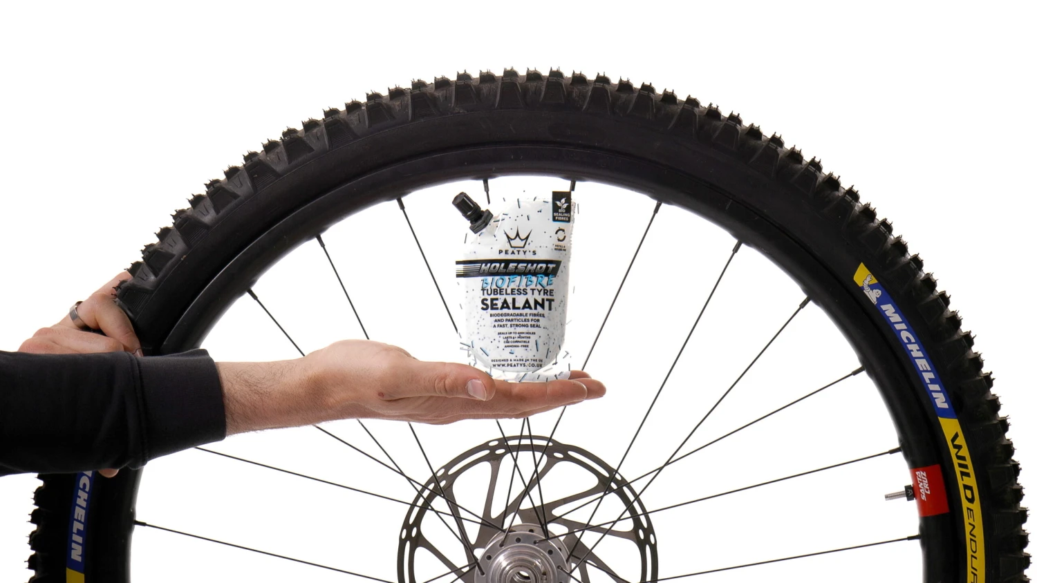 Peaty's Holeshot BioFibre Tubeless Bandenafdichtmiddel - 120 Ml 3 Peaty's Holeshot BioFibre Tubeless Bandenafdichtmiddel - 120 Ml - Afbeelding 3