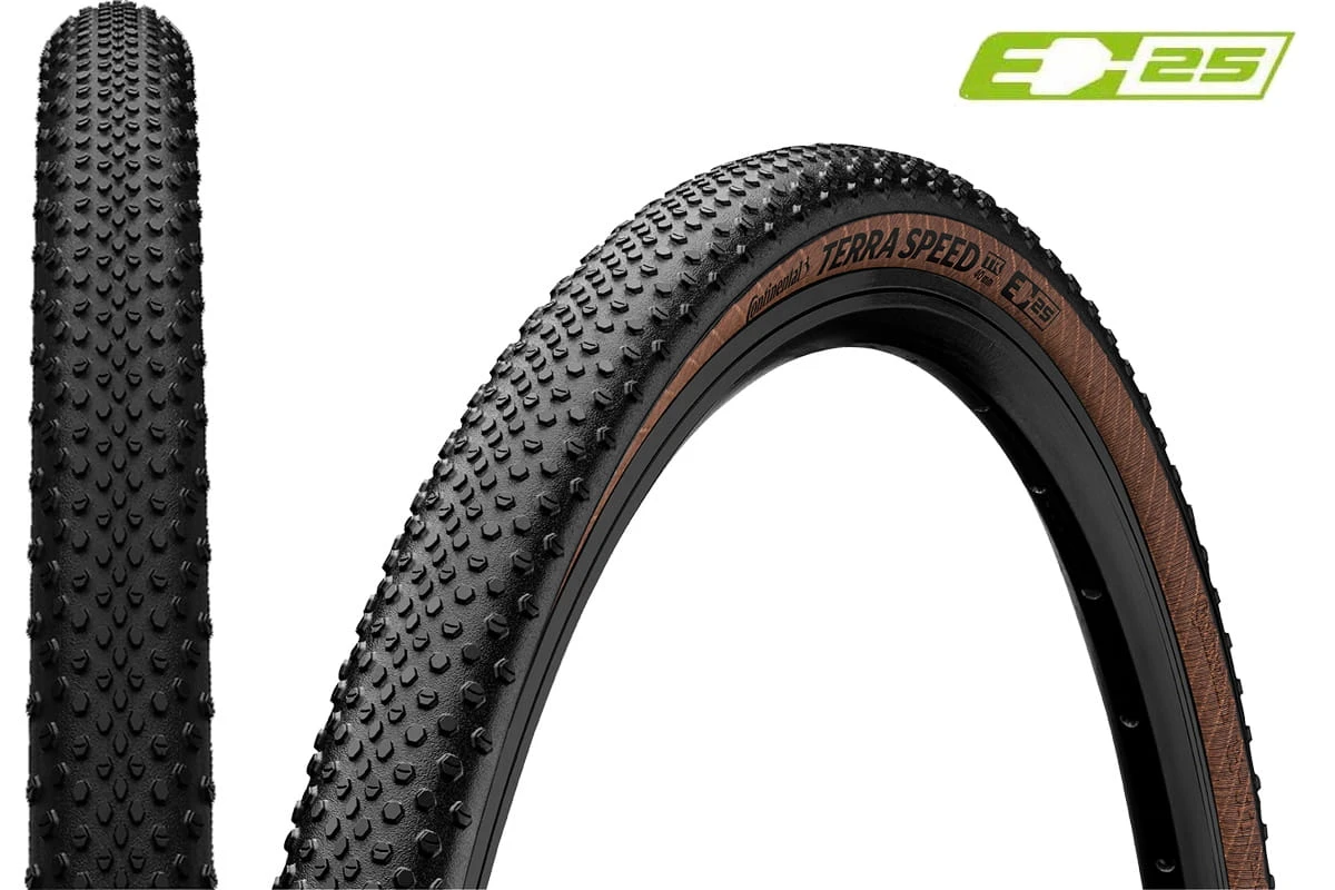 Continental 45-622 Terra Speed ProTection, TL-Ready, E-25 - Zwart/bruin 2 Continental 45-622 Terra Speed ProTection, TL-Ready, E-25 - Zwart/bruin - Afbeelding 2