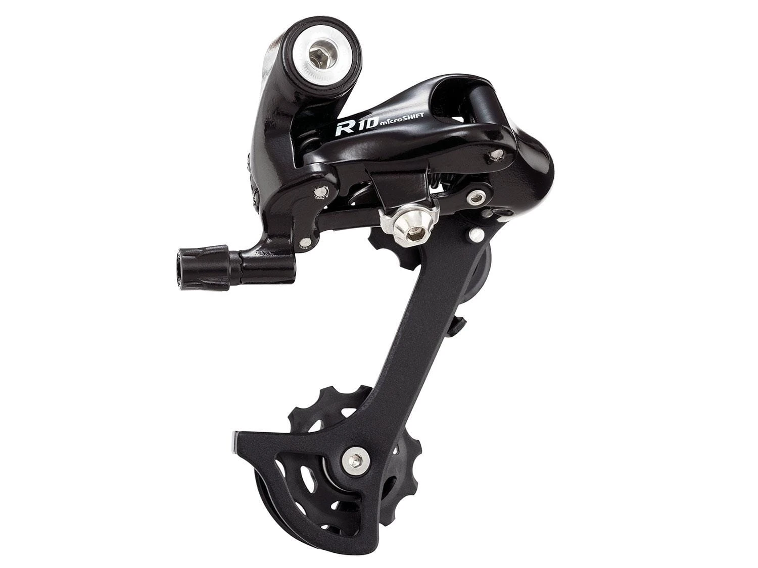 MICROSHIFT R10 Road Achterderailleur Medium Kooi 2x10 Speed - Zwart 1 MICROSHIFT R10 Road Achterderailleur Medium Kooi 2x10 Speed - Zwart