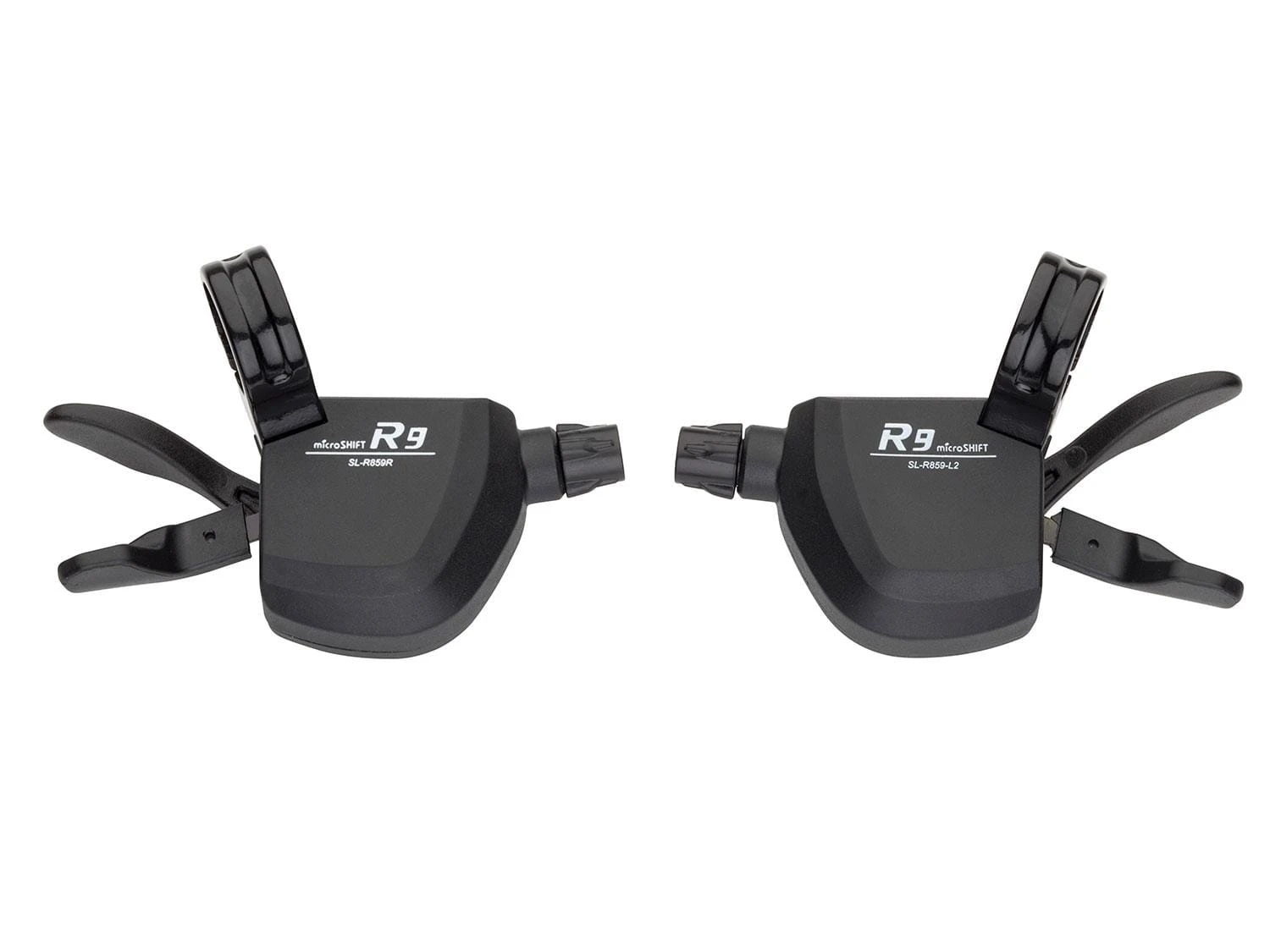 MICROSHIFT R9 Road Xpress Flat Bar Shifter 2x9 Speed - Zwart 1 MICROSHIFT R9 Road Xpress Flat Bar Shifter 2x9 Speed - Zwart