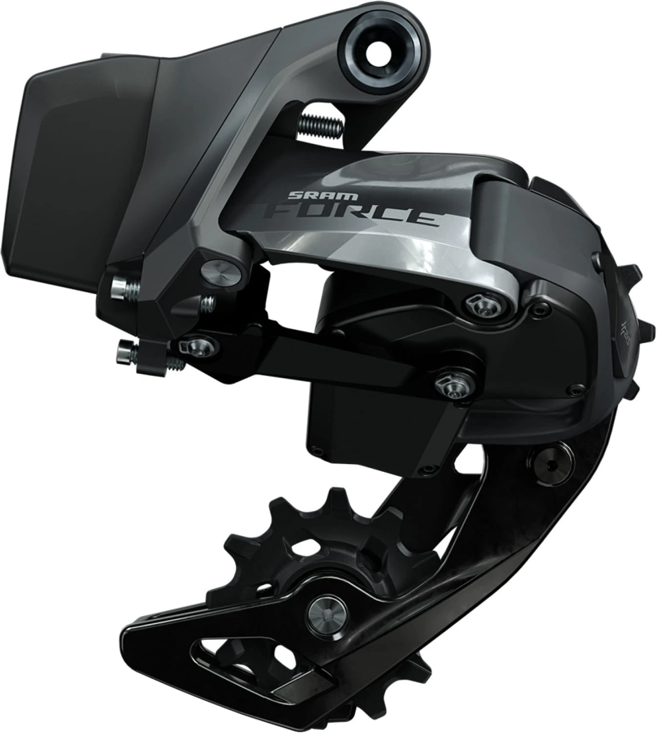 SRAM Achterderailleur Force ETap AXS 12-speed, Medium Kooi (max 36T), Zonder Batterij 1 SRAM Achterderailleur Force ETap AXS 12-speed, Medium Kooi (max 36T), Zonder Batterij