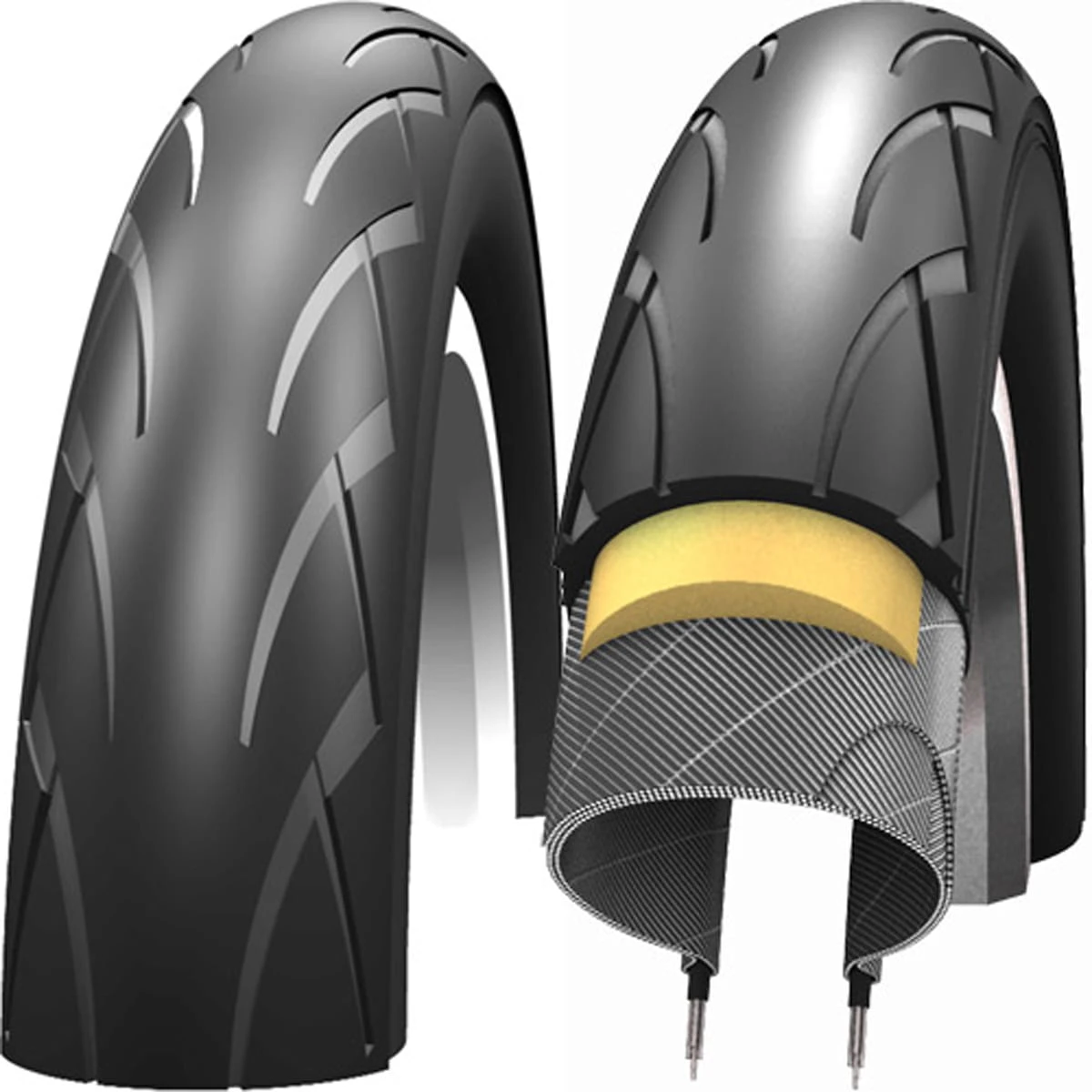 Schwalbe Kid Plus Stroller Clincher Band - 14x1.75 Inch - PunctureGuard 1 Schwalbe Kid Plus Stroller Clincher Band - 14x1.75 Inch - PunctureGuard