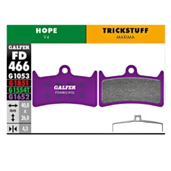 GALFER E-bike Remblok G1652 Hope V4 / Trickstuff Maxima - Paars