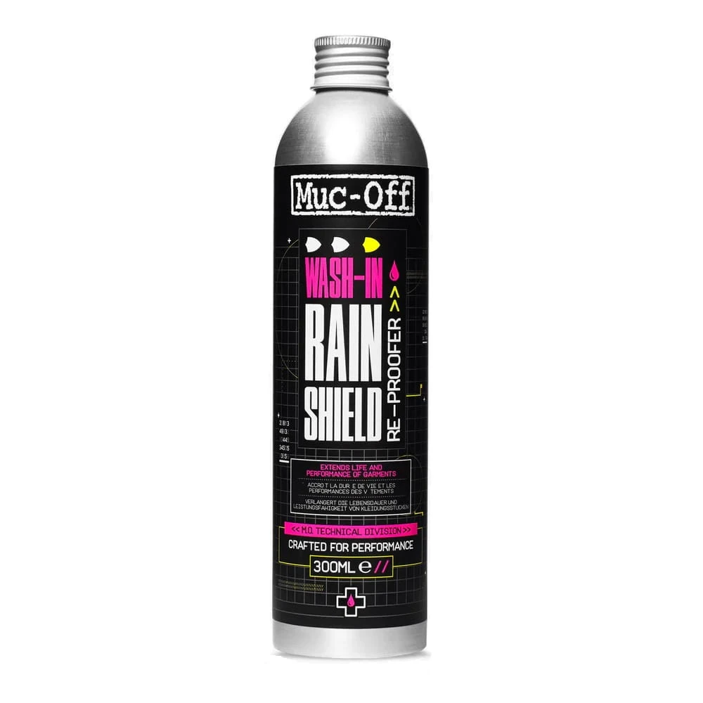 Muc-Off Waterdichtmaker / Wash-In Rain Shield Re-Proofer - 300 Ml 1 Muc-Off Waterdichtmaker / Wash-In Rain Shield Re-Proofer - 300 Ml