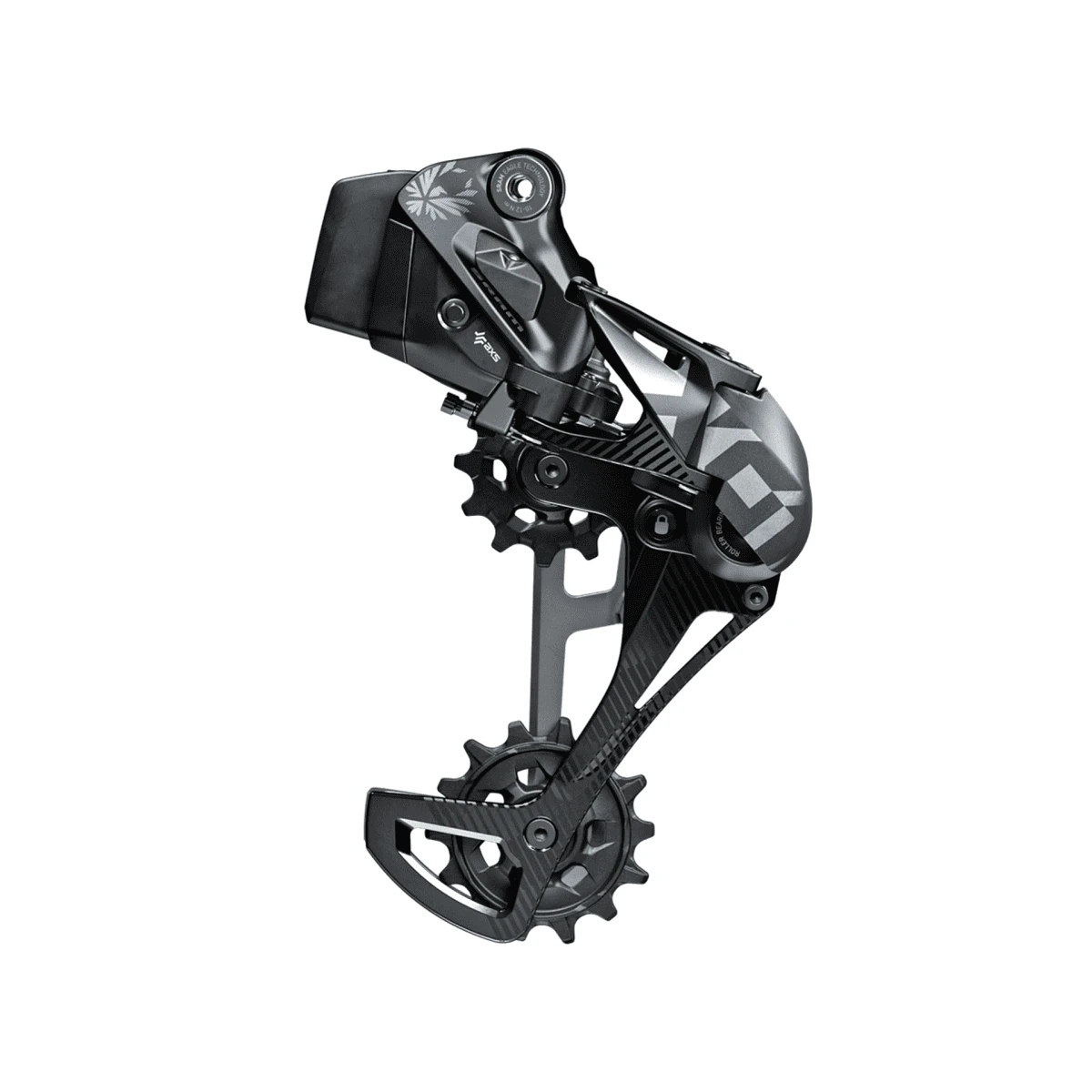 SRAM X01 Eagle AXS Achterderailleur 12 Versnellingen - Zwart/Grijs 1 SRAM X01 Eagle AXS Achterderailleur 12 Versnellingen - Zwart/Grijs