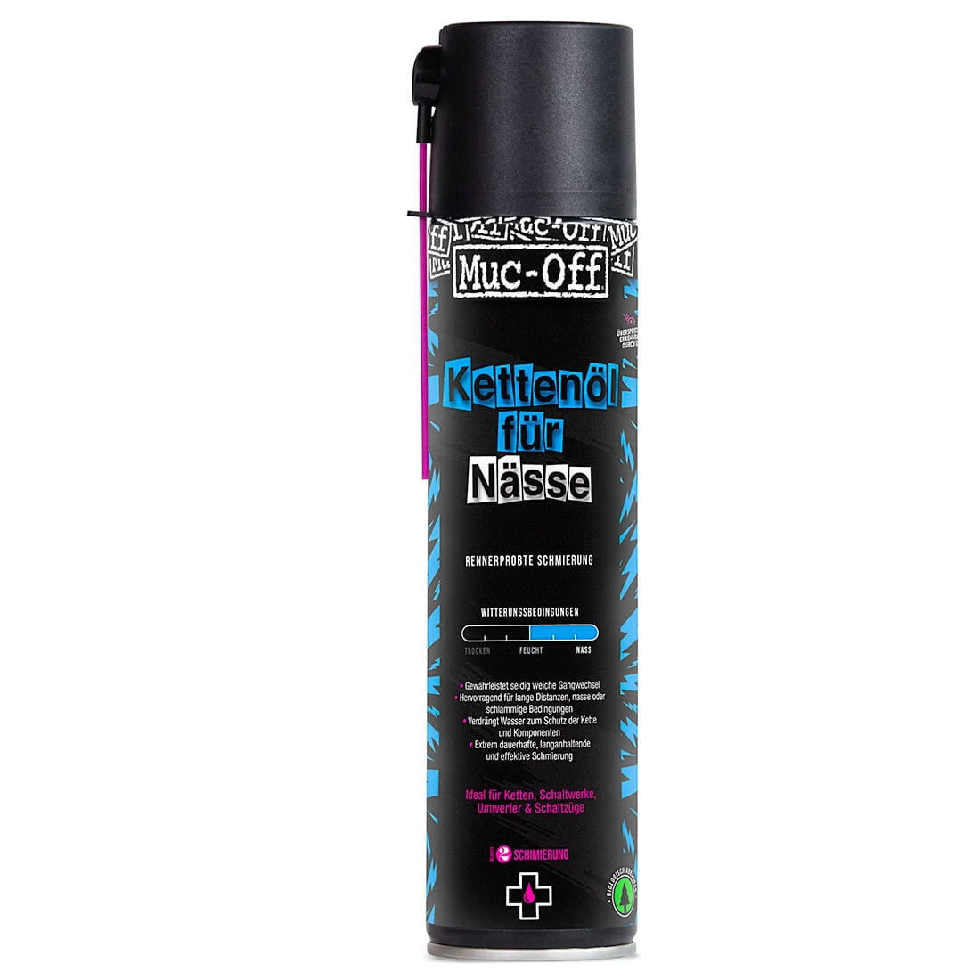 Muc-Off Wet Lube Kettingsmeermiddel - 400 Ml 1 Muc-Off Wet Lube Kettingsmeermiddel - 400 Ml