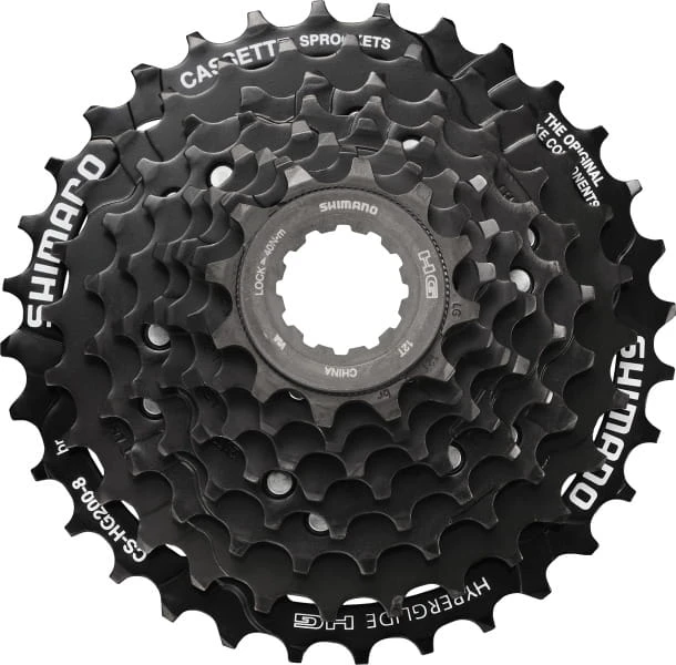 Shimano CS-HG200 Cassette 8 Versnellingen 12-32 1 Shimano CS-HG200 Cassette 8 Versnellingen 12-32