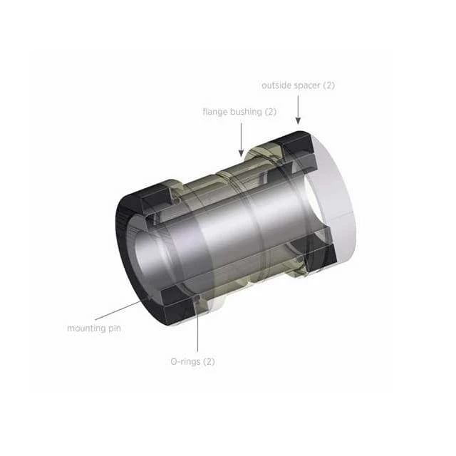 Demperbussen 5-delig - 8 Mm Boring 2 Demperbussen 5-delig - 8 Mm Boring - Afbeelding 2