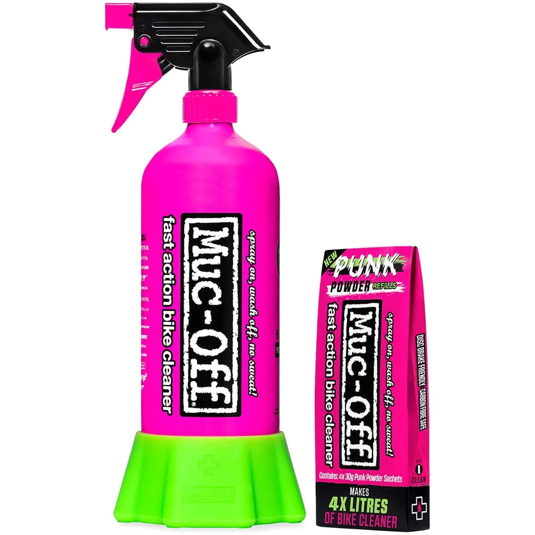 Muc-Off Bottle For Life Bundel Incl. 4 X Punk Poeder 1 Muc-Off Bottle For Life Bundel Incl. 4 X Punk Poeder
