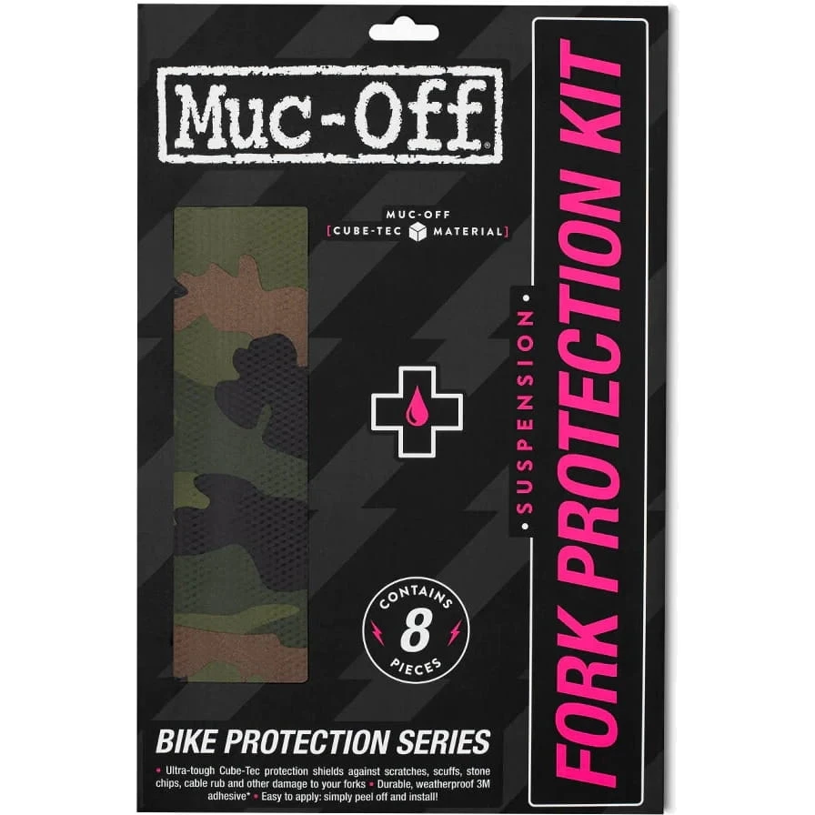 Muc-Off Vorkbeschermingsset - Camo Zwart/groen 1 Muc-Off Vorkbeschermingsset - Camo Zwart/groen